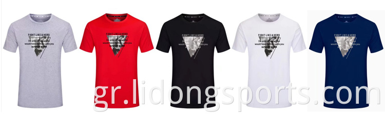 Προσαρμοσμένη προπόνηση T-shirt γραφικά T Shirts OEM Tshirt υπερμεγέθη Tshirt T-shirts για τους άνδρες